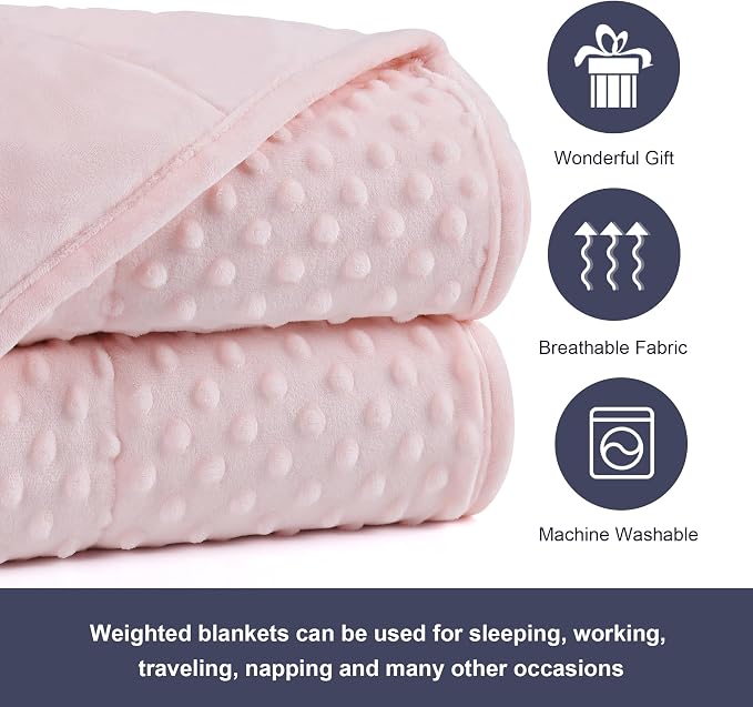 Alomidds Weighted Blanket, Luxury Velvet Heavy Blankets - Image 5