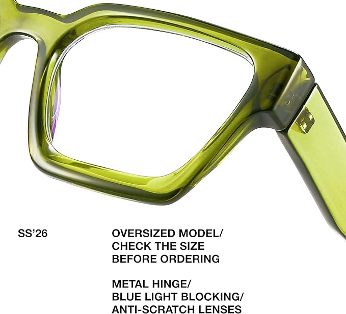 livho Oversized Eyewear Frame for Woman and Men - Image 3