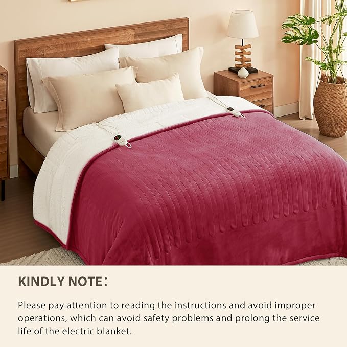 Homemate Electric Heated Blanket King - Image 8