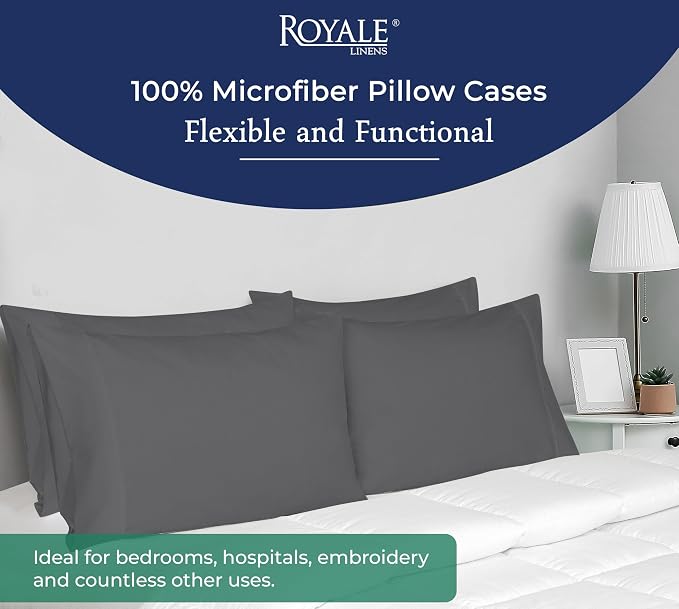 Royale Linens King Pillowcase Set of 2 - Image 6