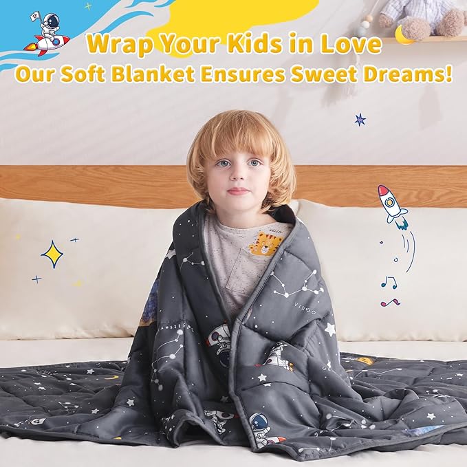 anfie Weighted Blanket Kids, Weighted Blanket Cooling Blanket - Image 4
