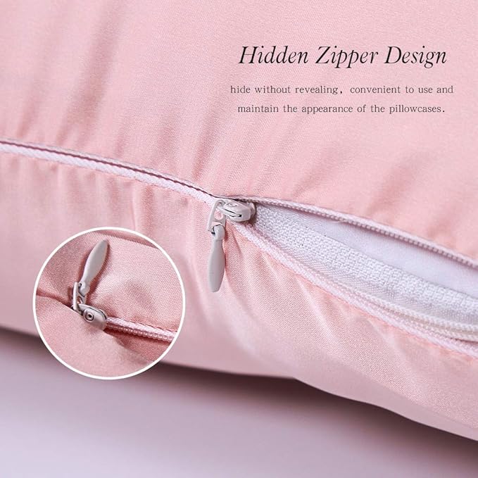 Jocoku 100% Mulberry Silk Pillowcases Set of 2 - Image 4