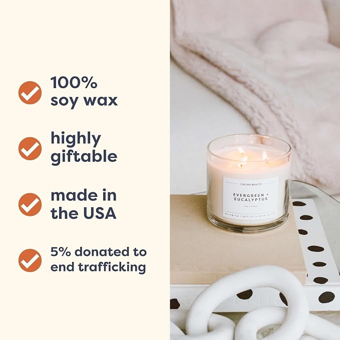 Calyan Wax Co. Apples & Maple Bourbon 3 Wick Scented Candle - Image 3