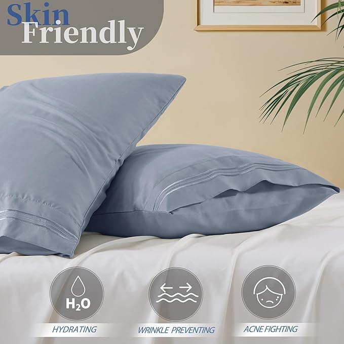Vonty 2 Pack Queen Pillow Cases - Image 3