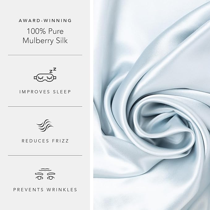 Fishers Finery 19mm 100% Pure Mulberry Silk Pillowcase, Quality Tested - Image 5