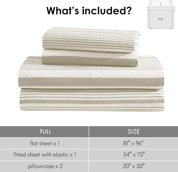ClevaHome Classic Stripe Sheet Set - Image 5