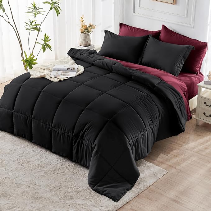 JOLLYVOGUE Queen Comforter Set, Ultra-Soft Bed in a Bag Queen Size 7 Pieces - Image 8