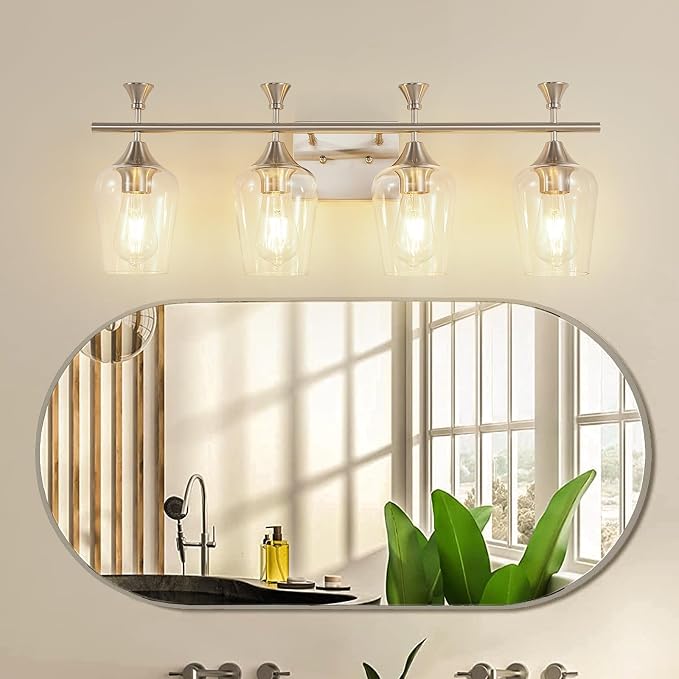 Bathroom Light Fixtures, Brushed Nickel Vanity Lights - Image 9