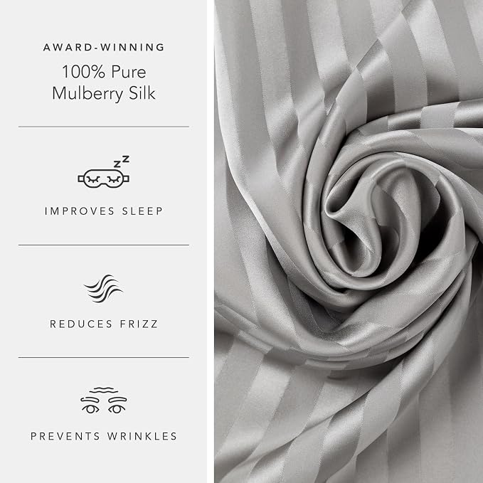 Fishers Finery 25mm 100% Pure Mulberry Silk Pillowcase 2 Pack - Image 5