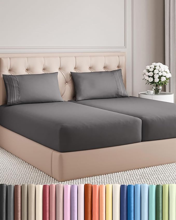 Split King Size 5 Piece Sheet Set by CGKUnlimited