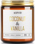 AOOVOO Coconut Vanilla Candles - 9 oz Scented Candles by AOOVOO