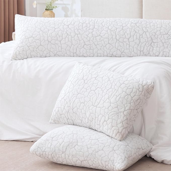 Cooling Pillows for Sleeping 1 Pack, Standard Size Adjustable Shredded Memory - Image 8