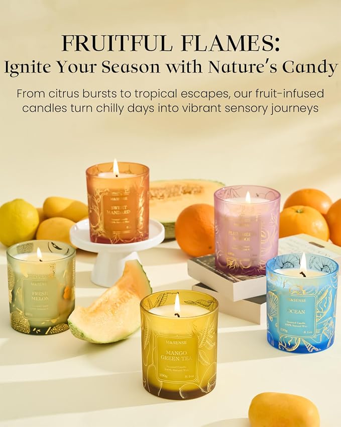 M&SENSE Coffee Nut Scented Vegan Soy Candles, No Toxin Naturally Scented - Image 9
