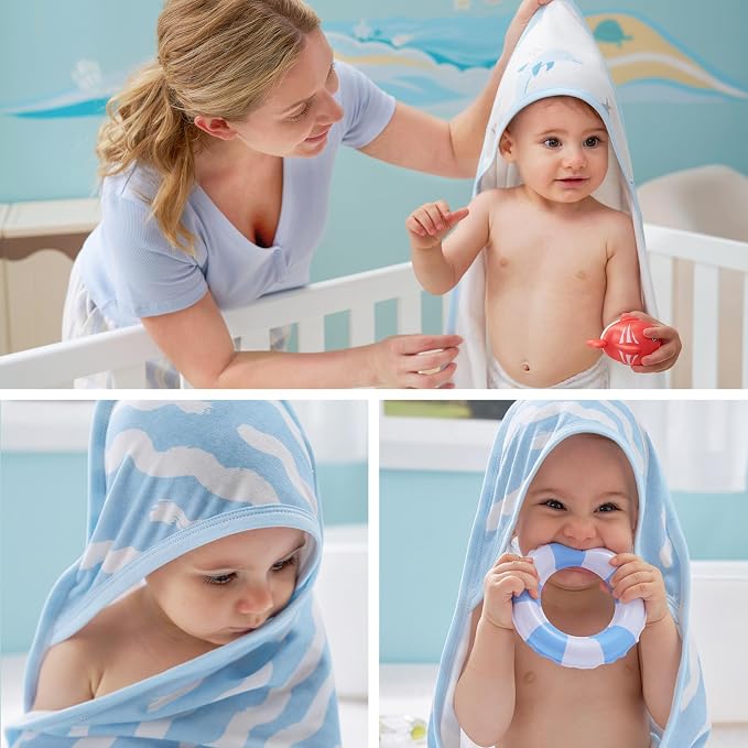 Momcozy Baby Towel with Hooded-Original Design Baby Towel Set -Soft & - Image 9