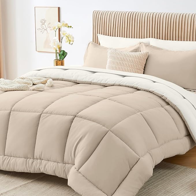 Sasttie Twin Comforter Set, 5 Pieces Reversible Bed in a Bag Twin, Complete by SASTTIE