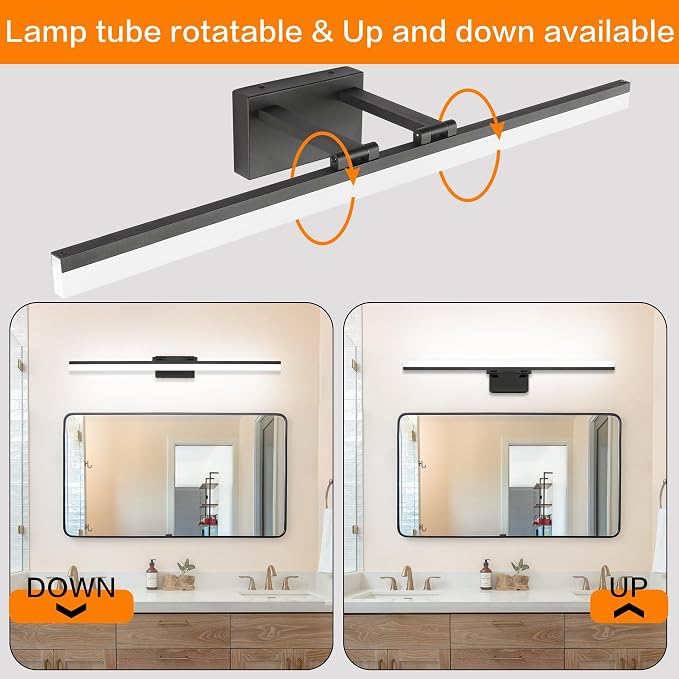 SOLFART Adjustable Color Temperature Dimmable Bathroom Light Fixtures Vanity - Image 3