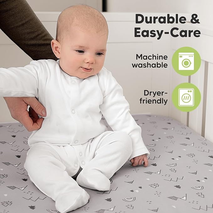 KeaBabies 2-Pack Organic Crib Sheets - Image 7