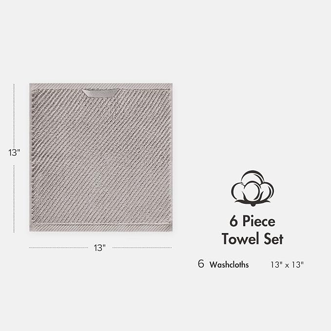 Madison Park 6-Piece Towel Washcloths Set - Image 9