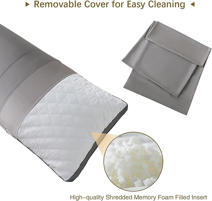 WhatsBedding Memory Foam Body Pillow - Image 3