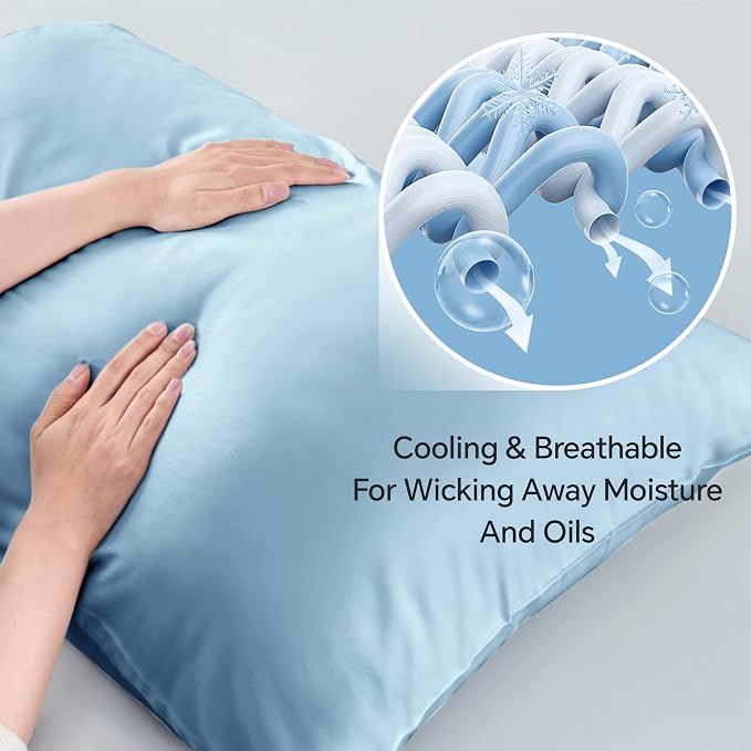 BEDELITE King Size Pillow Cases Set of 2, Rayon Derived from Bamboo, Cooling - Image 3
