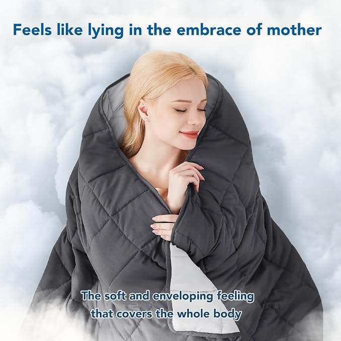 Topcee Weighted Blanket Soft Cooling Heavy Blanket Sleeping, Apply to 190-210 - Image 3