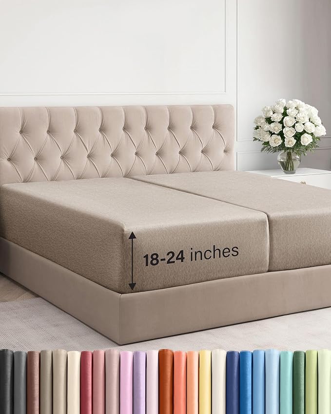Extra Deep Split King Fitted Sheet by CGKUnlimited