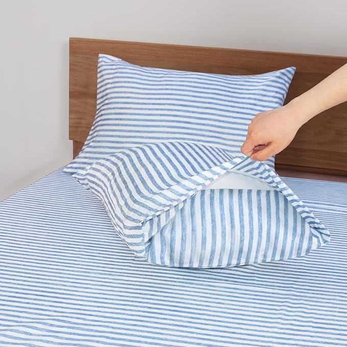 Mejoroom Striped King Size Sheet Set - Image 3