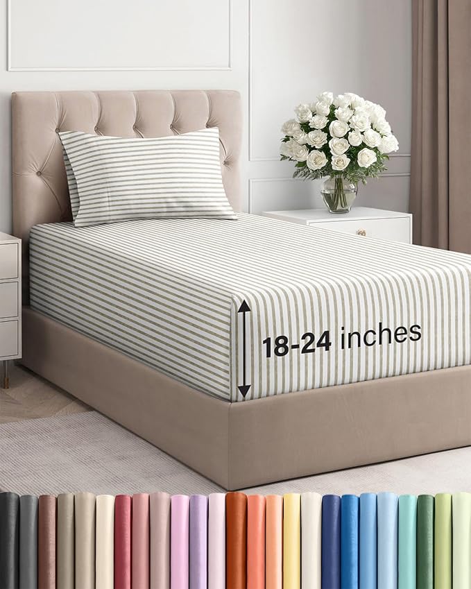 Extra Deep Twin Sheet Set by CGKUnlimited