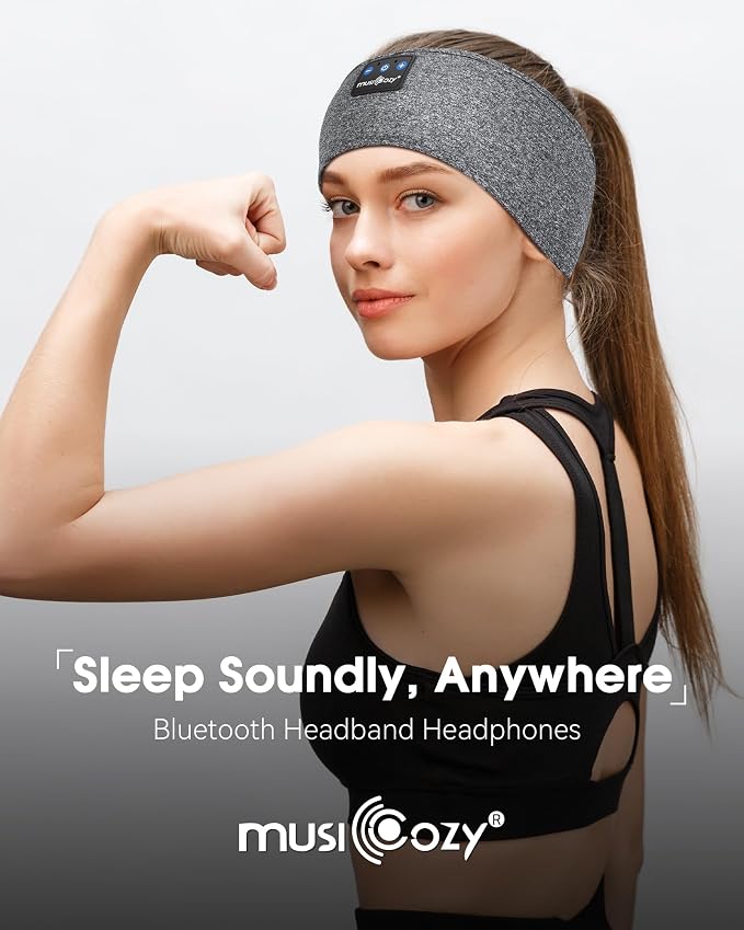 MUSICOZY Sleep Headphones Bluetooth Headband, 14 Hours Playtime, Sports Sweat - Image 3
