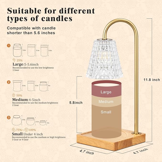 Hong-in Candle Warmer Lamp, Candle Lamp Warmer - Image 4
