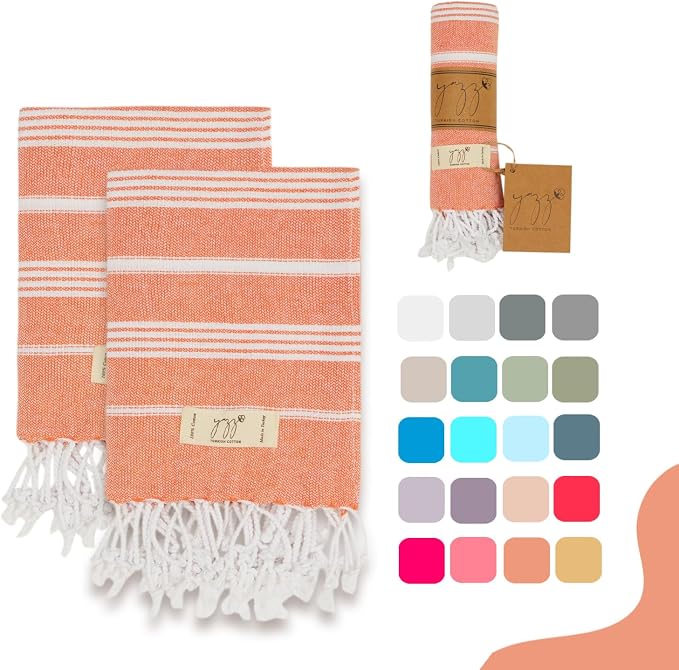 Turkish Hand Towels by YAZZTURKISHCOTTON