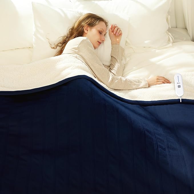 Electric Heated Blanket Twin 62" x 84" by Vellubam