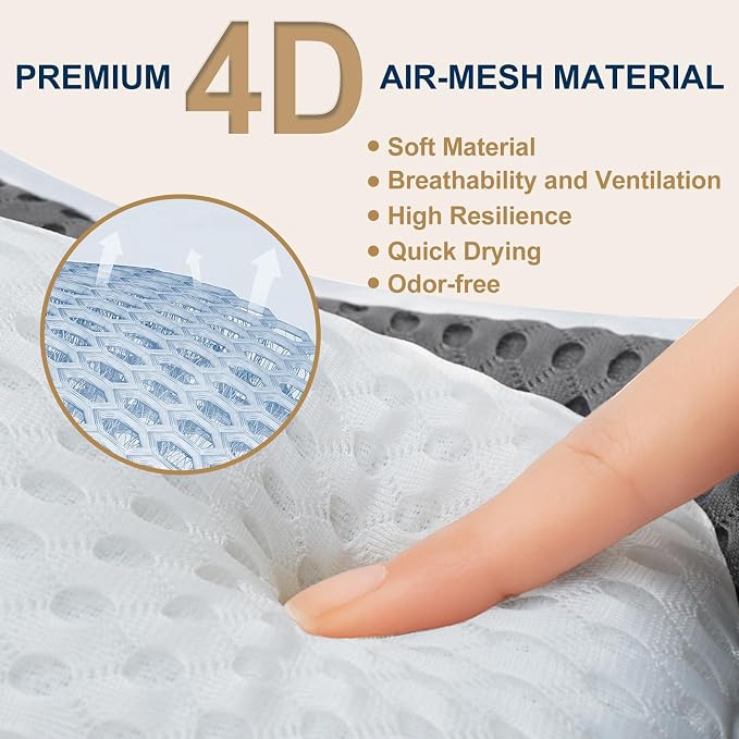 Bath Pillow for Tub Ergonomic Bear Shape Design Bath Pillow for Head and Neck - Image 4