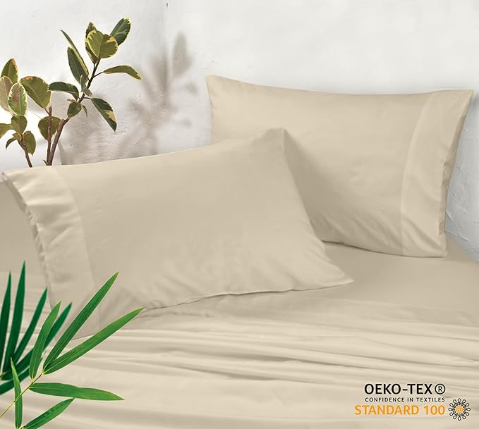 Royale Linens Cooling Pillow Cases Queen Size Set of 2-100% Rayon Derived from - Image 3