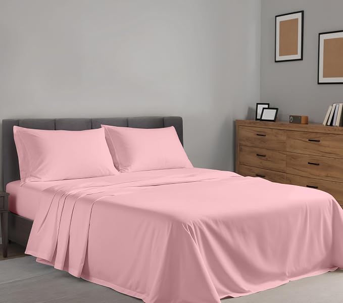 RUVANTI 100% Cotton Sheets – Split King Size Percale Bedding, Cooling & - Image 2