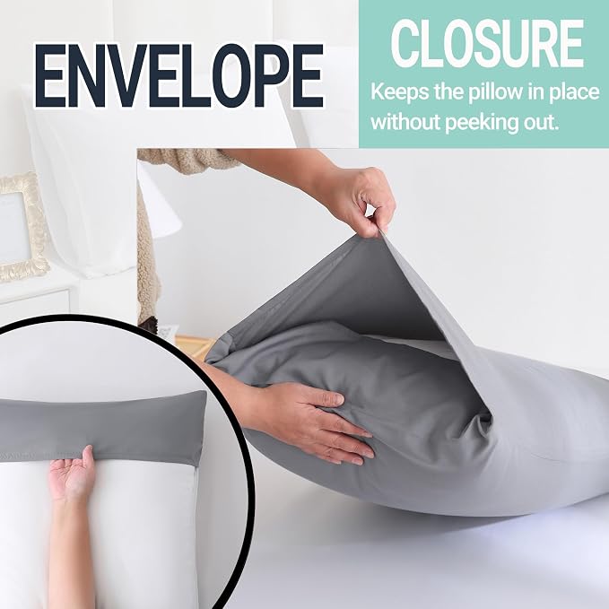 ZPECC Pillow Cases King Size Set of 12, 20x36 Envelope Closure Pillowcases - Image 5