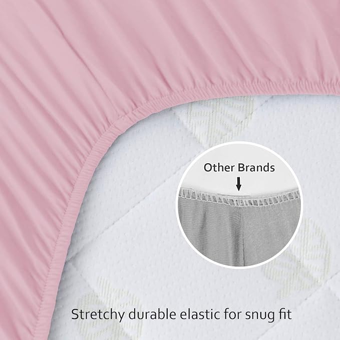 Biloban Pack and Play Sheets Fitted, 2 Pack Pack and Play Sheet Fits - Image 5
