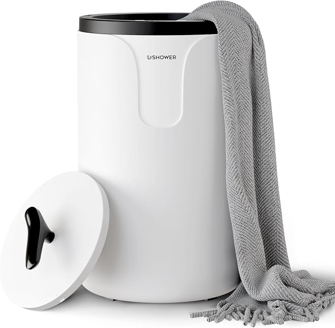 USHOWER Towel Warmers for Bathroom, 20L Large Towel Warmer Bucket for Spa & by USHOWER