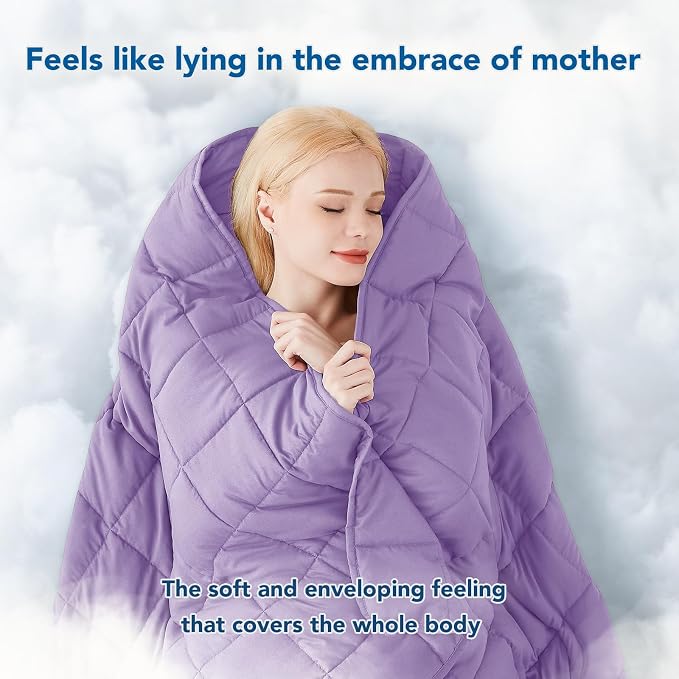 Topcee Weighted Blanket for Adults Queen Size Soft Cooling Heavy Blanket - Image 4