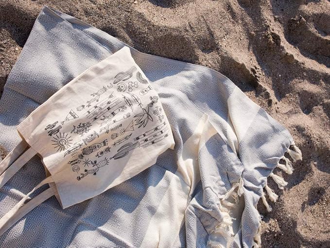 Turkish Beach Towel Oversized Clearance XL 40x71- Sand Free - Image 8