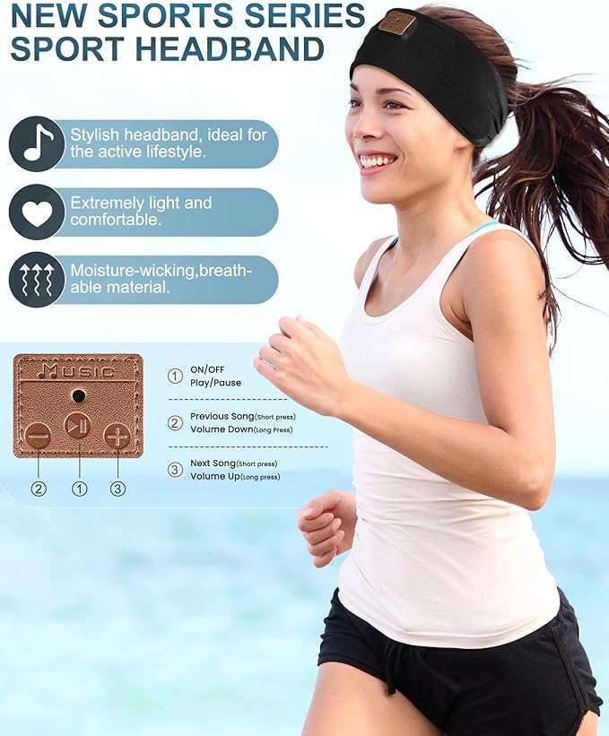 2-Pack Sleeping Headphones, Ultra-Thin HD Stereo Speaker, Air Travel, Meditation - Image 4