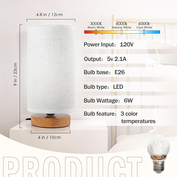 Minimalist Dimmable Nightstand Lamp - Image 5