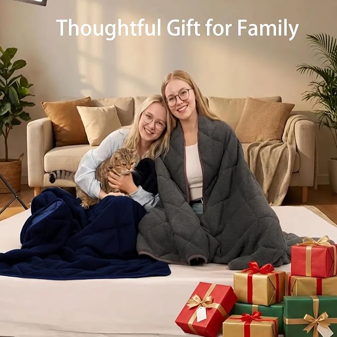 ZonLi 15lbs Weighted Blanket for Adults Sleeping, Double-Sided All Season - Image 7