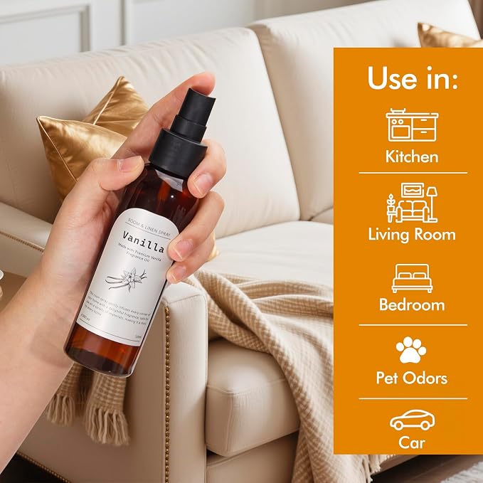 Vanilla Fragrance Room Spray, Long-Lasting Room Freshener - Image 2