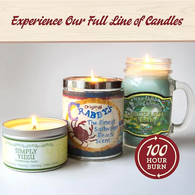 Our Own Candle Company, Peppermint Twist Scented Mason Jar Candle, 100 Hour - Image 6