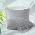Bamboo Viscose Zippered Pillow Cases Queen Size Set of 2, 400 Thread Count by ZaizaiHome