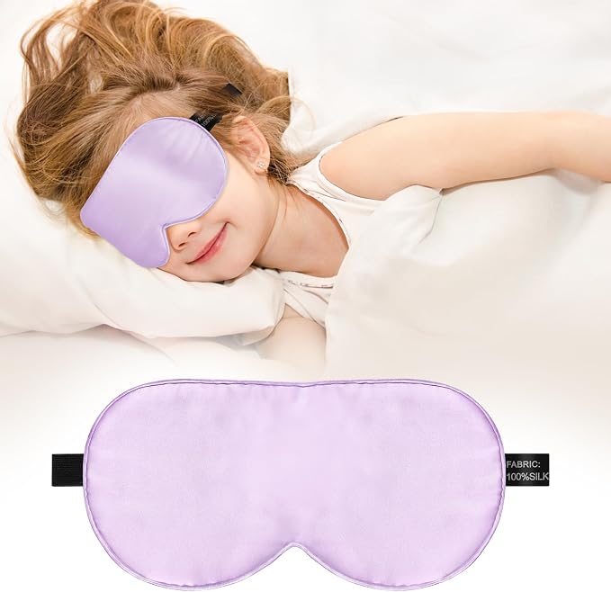 Kids Sleep Mask Eye Cover, 100% Real Natural Pure Silk Eye Mask by Unknown
