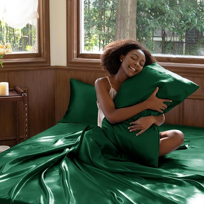 CozyLux Satin Sheets Full Size Sheets - Image 7