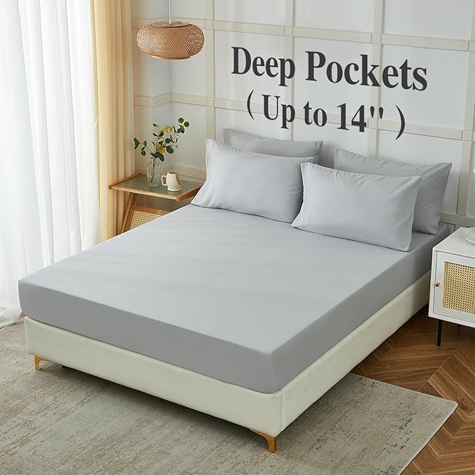 ILAVANDE King Size Sheets Set 6 Piece, Hotel Luxury Super Soft 1800 Series - Image 3