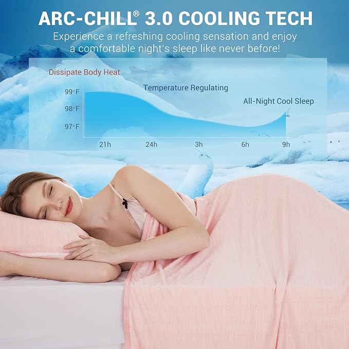 Elegear Revolutionary Cooling Blanket Queen Absorbs Heat to Keep Body Cool - Image 2